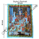 High Quality Satin Printed Pichwai (Backdrop)-7 Swarup Annakut