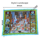 High Quality Satin Printed Pichwai (Backdrop)-7 Swarup Annakut