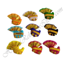 Cotton Feta Paag with golden lace for Mastak Shringar of Shri Thakorji