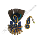Premium Quality Cotton Paag With Meenakari Shirpeach & Sheeshful