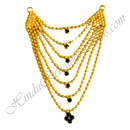 Premium Quality Golden Metal 7 Layer Mala With Flower Shape Pendant
