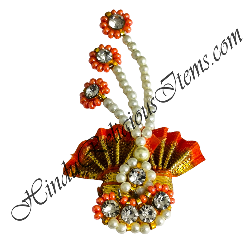 Premium Quality Cotton Paag With Moti Decoration With Tihara Moti Katra