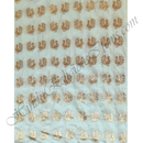 Bangoli Silk With Golden Jhari Peacock Design Fabric/ Kapad (BSJP)