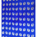 Bangoli Silk With Golden Jhari Peacock Design Fabric/ Kapad (BSJP)