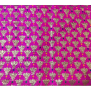 Brocade Golden Jhari Kamal Kali Print Fabric/ Kapad (BJKKP)