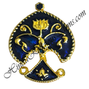 Premium Quality Golden Metal Meenakari Mukut