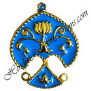 Premium Quality Golden Metal Meenakari Mukut