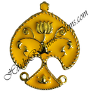Premium Quality Golden Metal Meenakari Mukut