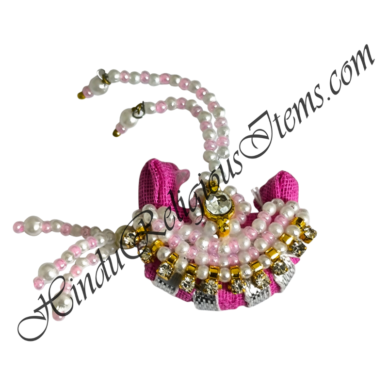 Premium Quality Cotton Paag With Moti Decoration With Moti Lad