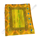 Chitraji Brocade Jhari Square Design Vastra With Golden Jhari Lace