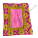 Chitraji Brocade Jhari Square Design Vastra With Golden Jhari Lace