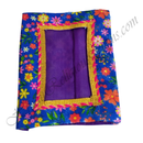 Chitraji Saga Silk Coloured Flower Design Vastra with Golden Jhari Lace