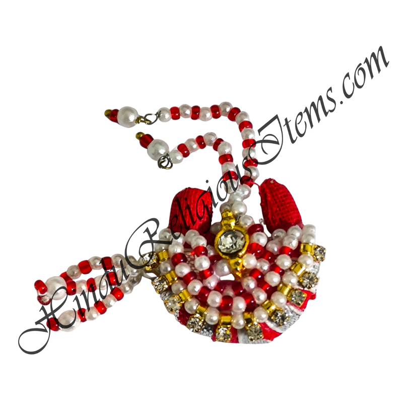 Premium Quality Cotton Paag With Moti Decoration With Moti Lad