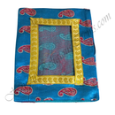 Chitraji Brocade Jhari Mango Design Vastra With Golden Jhari Lace