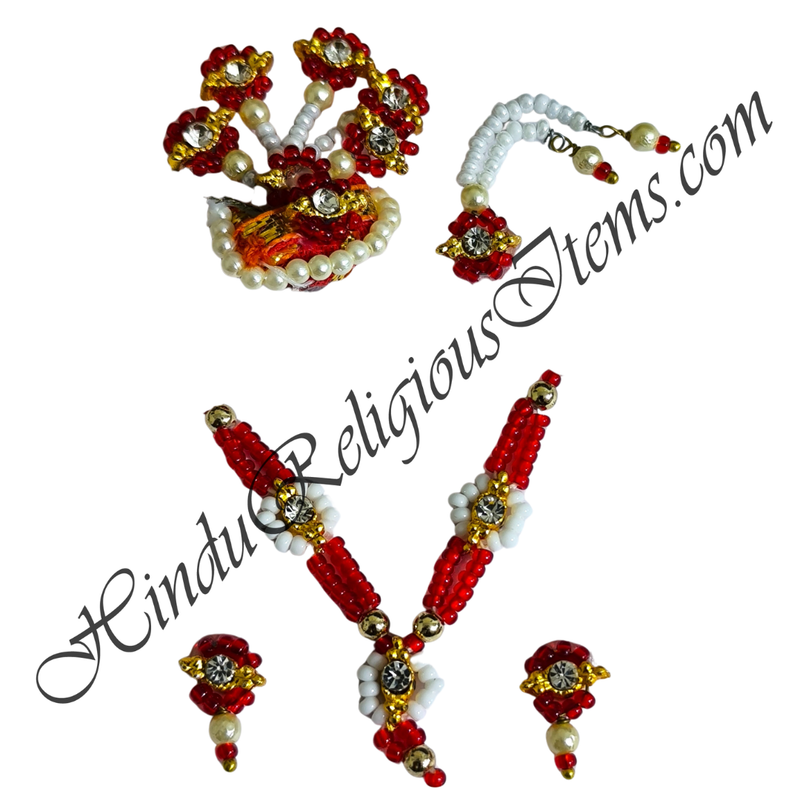 Premium Quality Coloured Moti Mala Chitraji Set