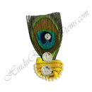 Cotton Sadi Paag With Single Jod Mor-Chandrika & Moti Lad Decoration