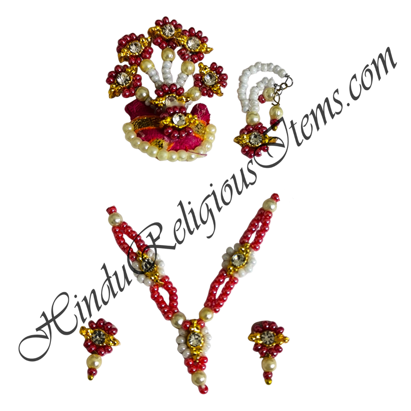 Premium Quality Coloured Moti Mala Chitraji Set