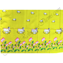 Slub Cotton Kamal Talai Print With Cow & Calf Fabric/kapad (SKTCP)