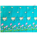 Slub Cotton Kamal Talai Print With Cow & Calf Fabric/kapad (SKTCP)