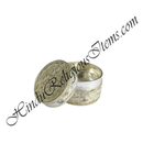 White Metal Raound Shape Bantaji With Carving Design