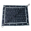 Cotton Coloured Pichwai With Moti And Abhla Decoration With Silver Lace