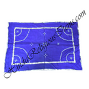 Cotton Coloured Pichwai With Moti And Abhla Decoration With Silver Lace