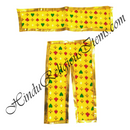 Lalan Cotton Cheent With Geometric Design Chira Vastra With Golden Lace