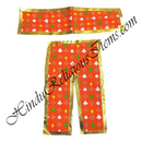 Lalan Cotton Cheent With Geometric Design Chira Vastra With Golden Lace