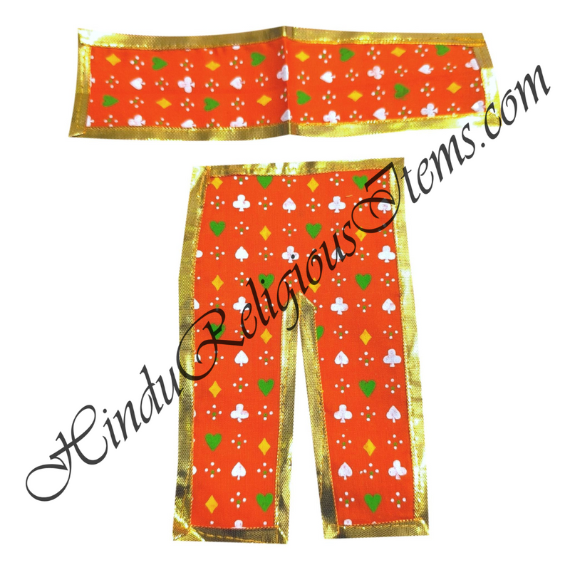 Lalan Cotton Cheent With Geometric Design Chira Vastra With Golden Lace