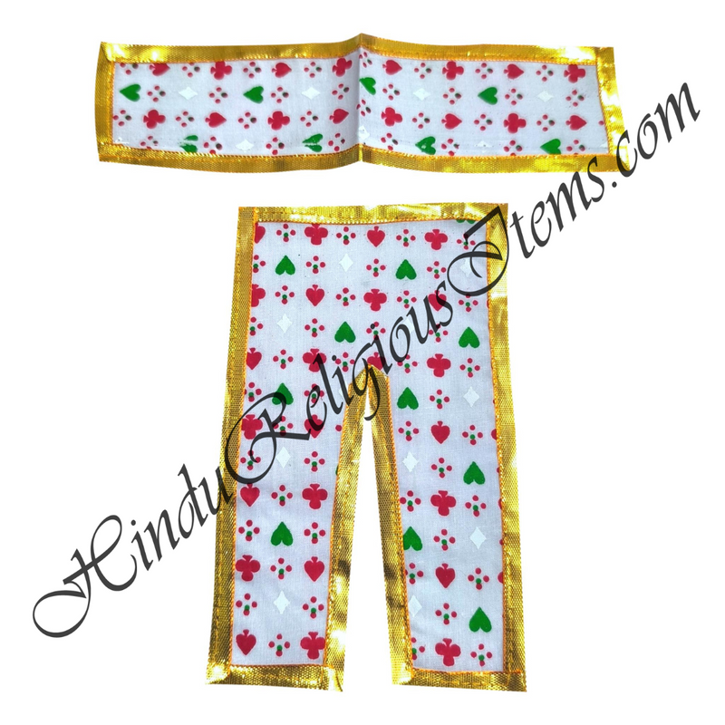 Lalan Cotton Cheent With Geometric Design Chira Vastra With Golden Lace