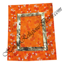 Chitraji Cheent Floral Vastra With Golden Lace