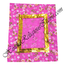 Chitraji Cheent Floral Vastra With Golden Lace