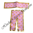 Lalan Cotton Star Print Basma/Chappa Chira Vastra With Golden lace