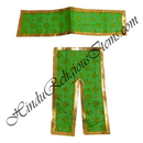 Lalan Cotton Star Print Basma/Chappa Chira Vastra With Golden lace