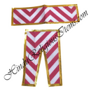 Lalan Slub Cotton W Shape Leheriya Chira Vastra With Golden Lace