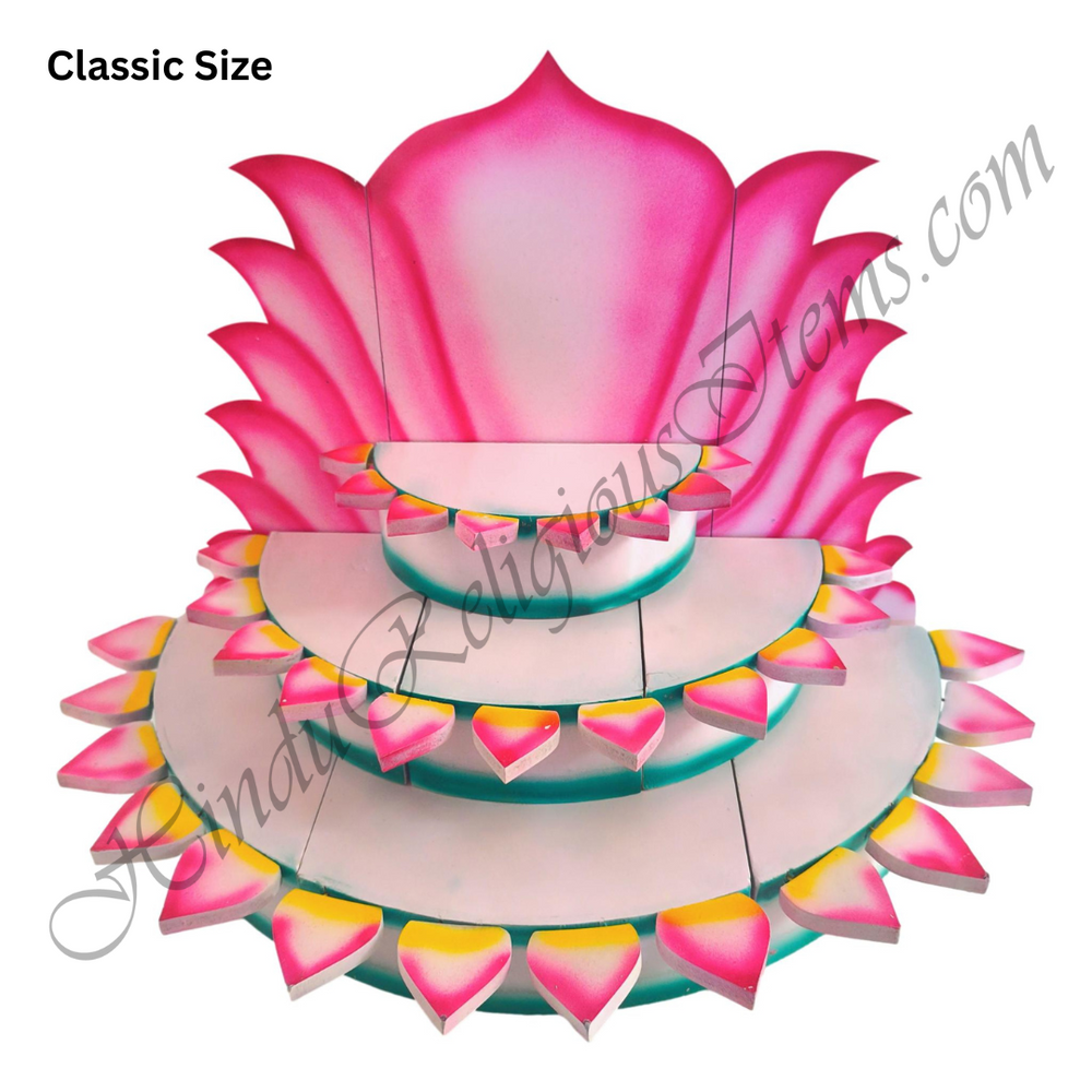 MDF Wooden Multipurpose Vraj Kamal (Lotus Seat) For Home Seva MDF Wooden Multipurpose Vraj Kamal (Lotus Seat) For Home Seva