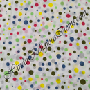 High Quality Soft Cotton Malmal Multi-Colour Dots  Fabric/ Kapad (HSCMMD)