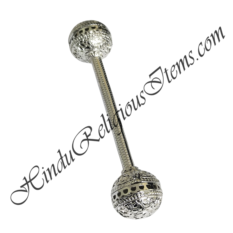White Metal Ghughra (Toy Rattle)