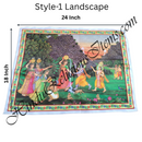 High Quality Satin Printed Pichwai (Backdrop) - Daan Leela