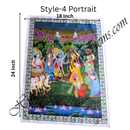 High Quality Satin Printed Pichwai (Backdrop) - Daan Leela