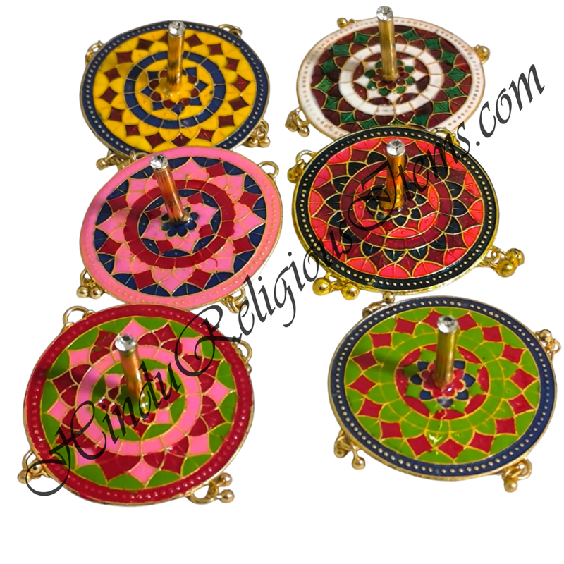 Golden Metal And Meenakari Chakaradi (Toy)