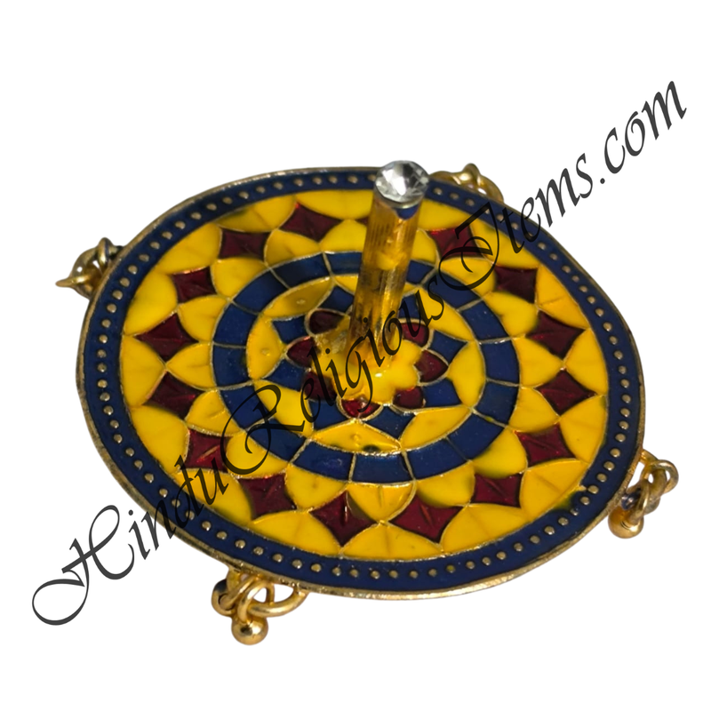Golden Metal And Meenakari Chakaradi (Toy)