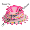 MDF Wooden Multipurpose Vraj Kamal (Lotus Seat) For Home Seva