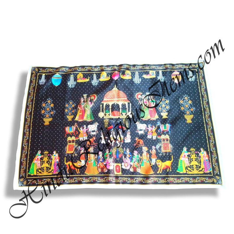 Premium Satin Printed Pichwai (Backdrop) - Diwali Utsav