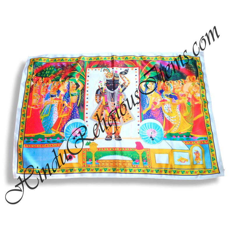 High Quality Satin Printed Pichwai (Backdrop) - Holi Khel