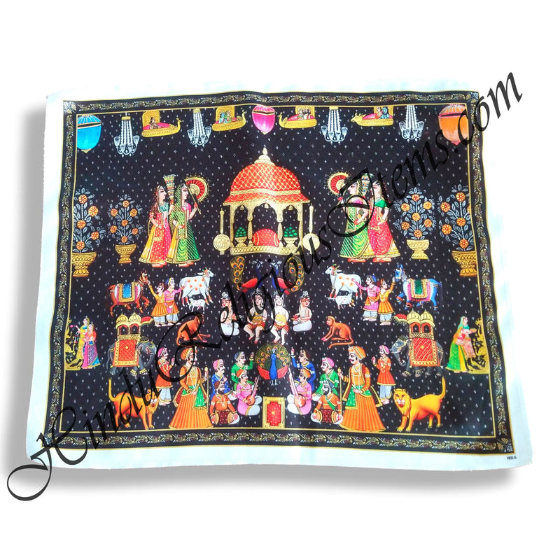 Premium Satin Printed Pichwai (Backdrop) - Diwali Utsav