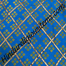 Cotton Chofuli Bandhani/ Chundadi With Criss Cross Golden Or Silver Lace Fabric/ Kapad(CCBGSL)