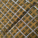 Cotton Chofuli Bandhani/ Chundadi With Criss Cross Golden Or Silver Lace Fabric/ Kapad(CCBGSL)