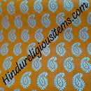 Cotton With Basma Chappa With Silver Keri Print Fabric/Kapad(CBCSKP)