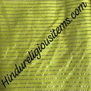 Jhari With Straight Stripes (Tass) Golden Fabric / Kapad [JSST]